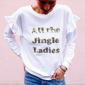 South Parade All Jingle Ladies Sweatshirt sz L